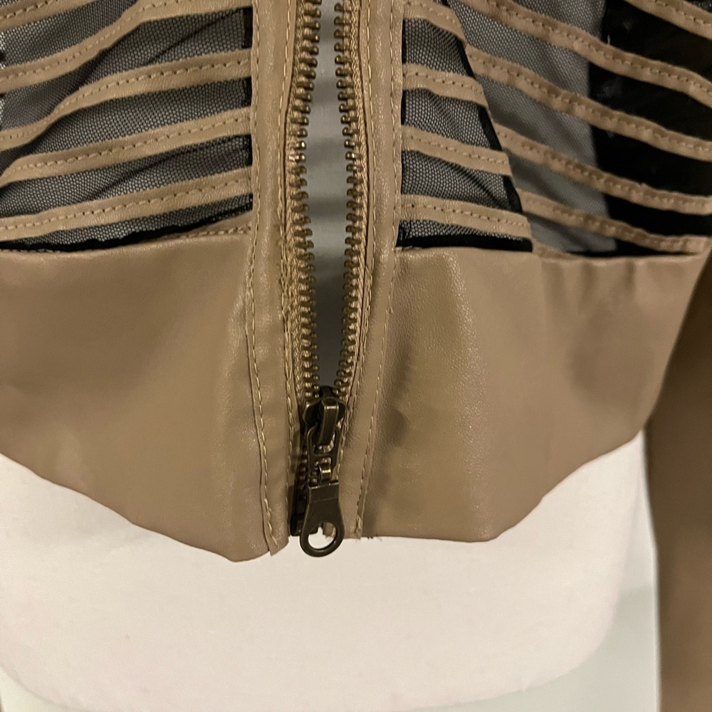 XOXO Faux Leather Jacket - Picture 3 of 6
